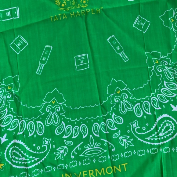 Tata Harper | Green Bandana - Picture 3 of 5